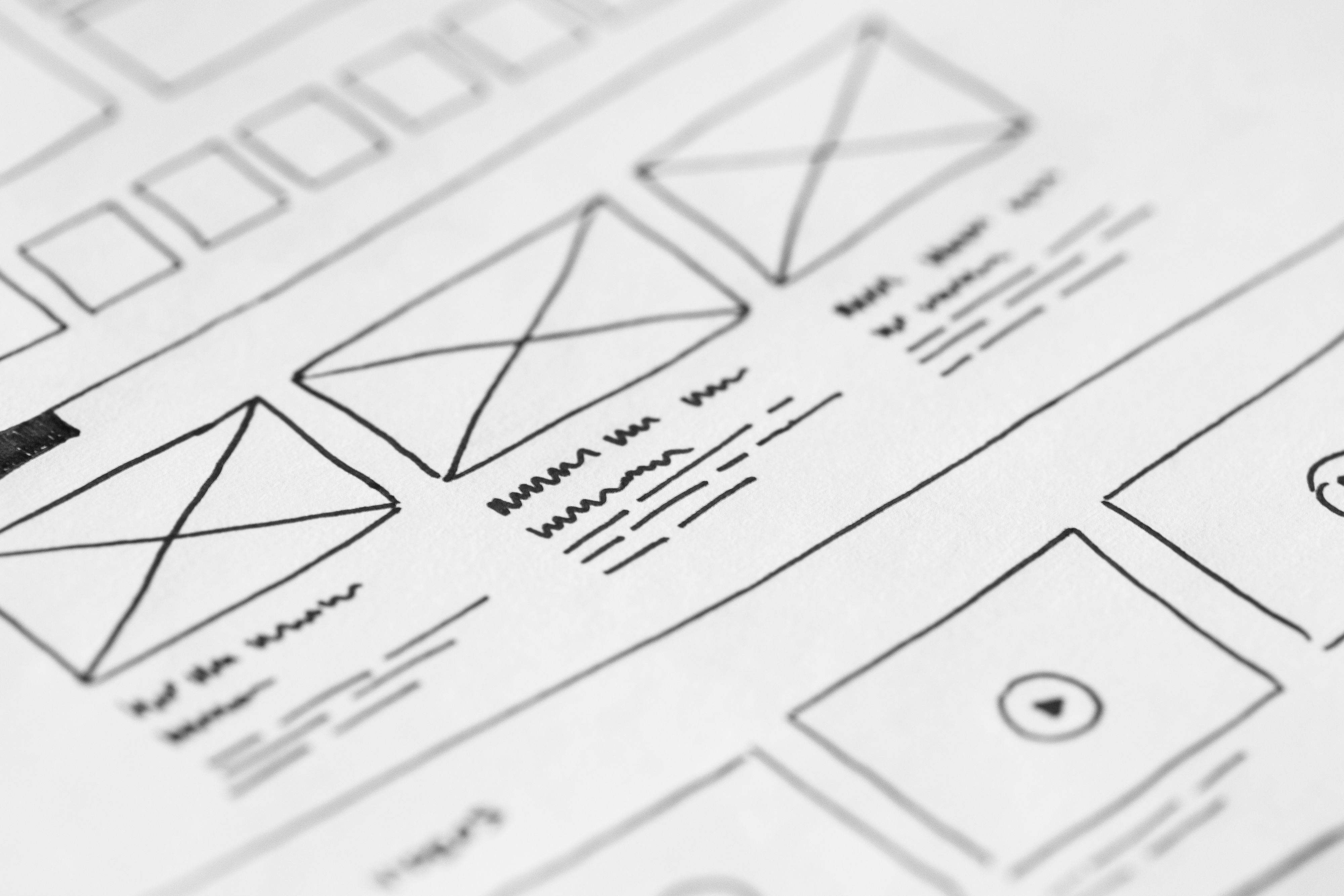 low- fidelity wireframes